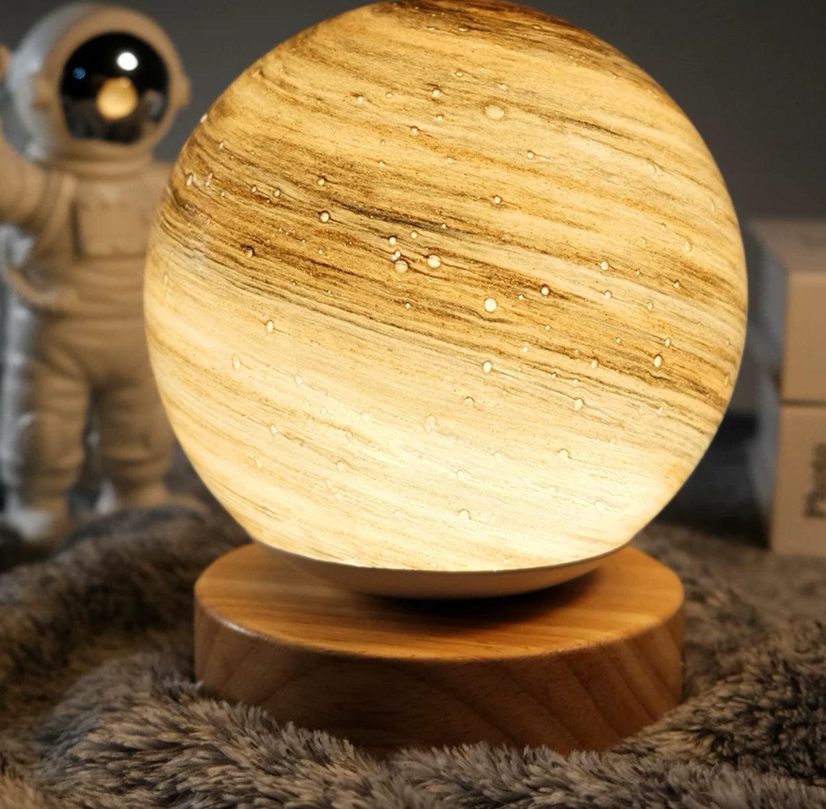 Starry Sky LED Glass Night Lamp with Elegant Packaging for Special Occasions.