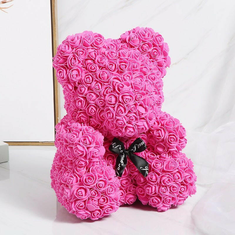 520 Eternal Flower Rose Bear Delight Box.