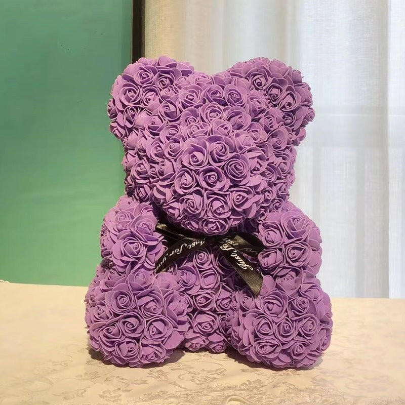 520 Eternal Flower Rose Bear Delight Box.