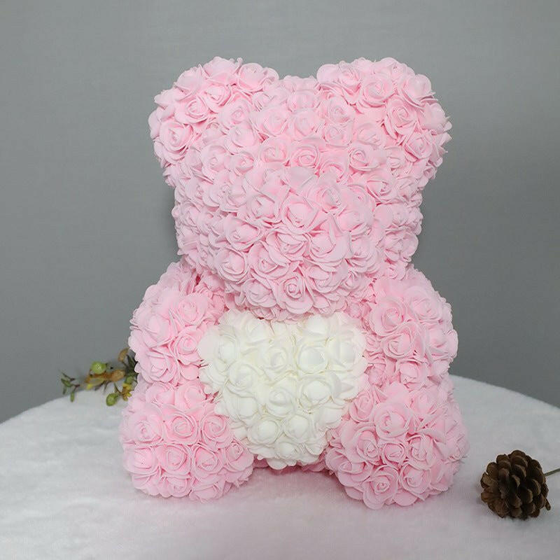 520 Eternal Flower Rose Bear Delight Box.