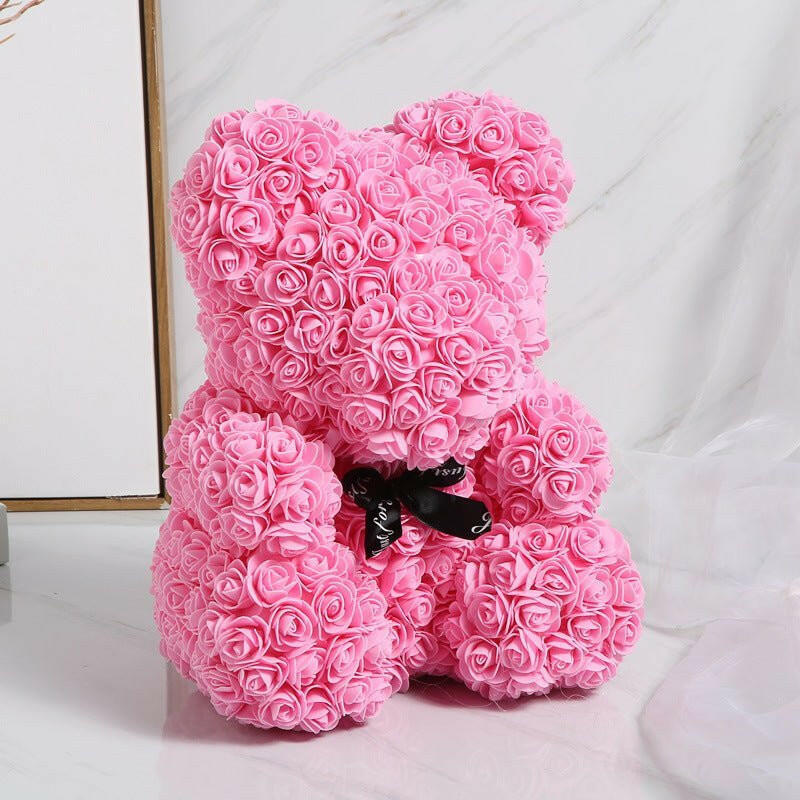 520 Eternal Flower Rose Bear Delight Box.