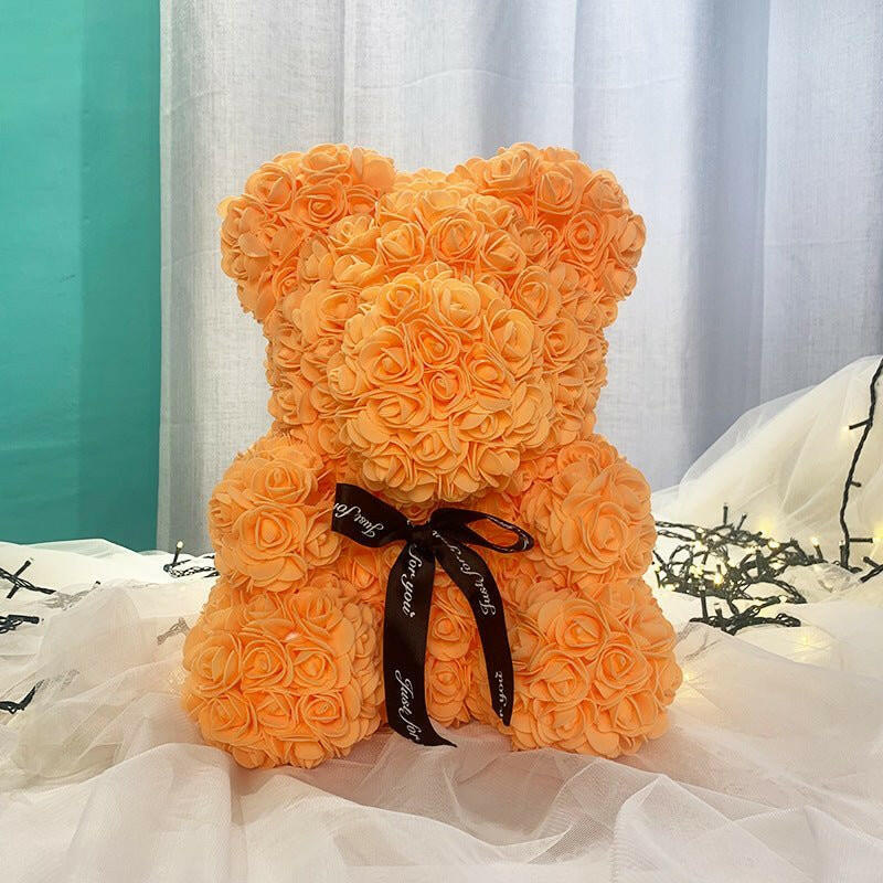 520 Eternal Flower Rose Bear Delight Box.