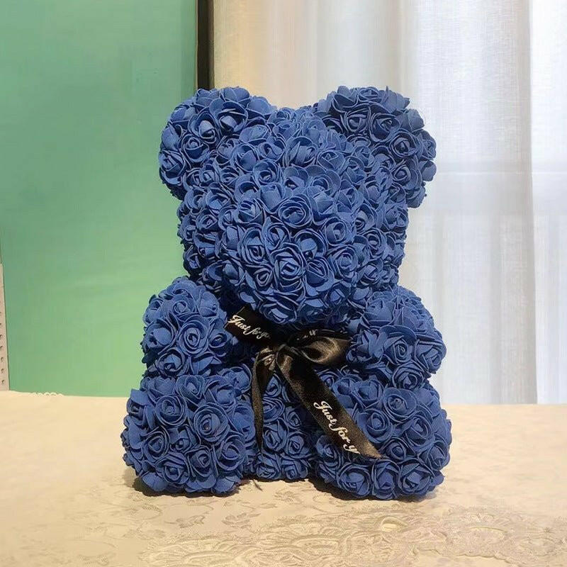 520 Eternal Flower Rose Bear Delight Box.