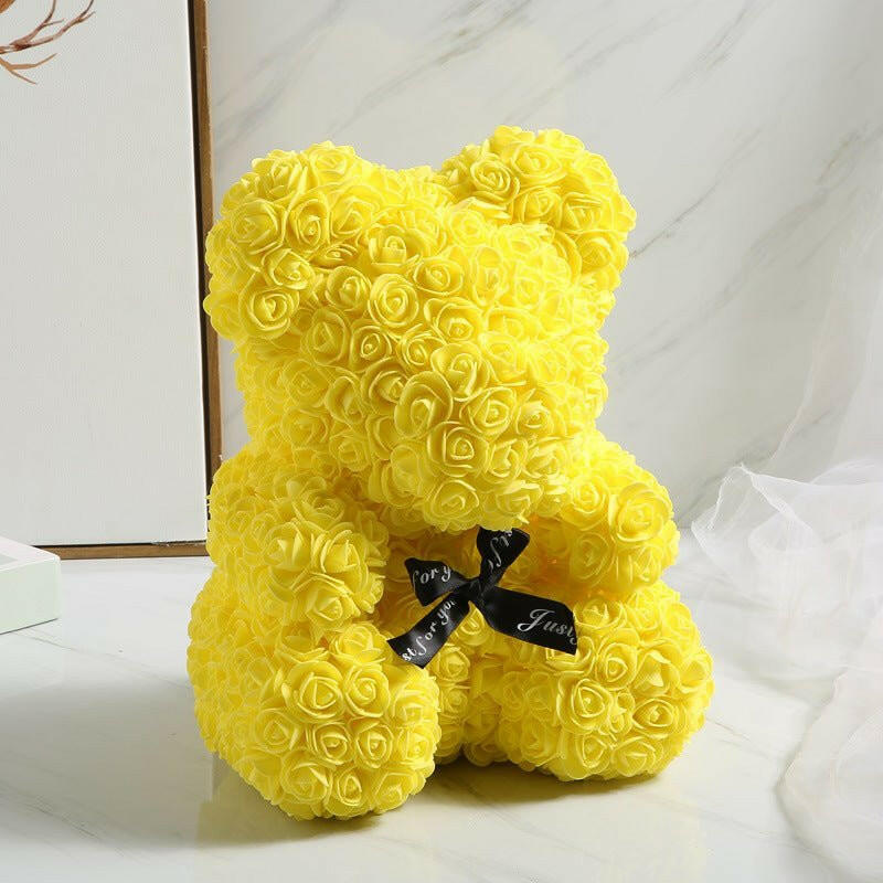 520 Eternal Flower Rose Bear Delight Box.