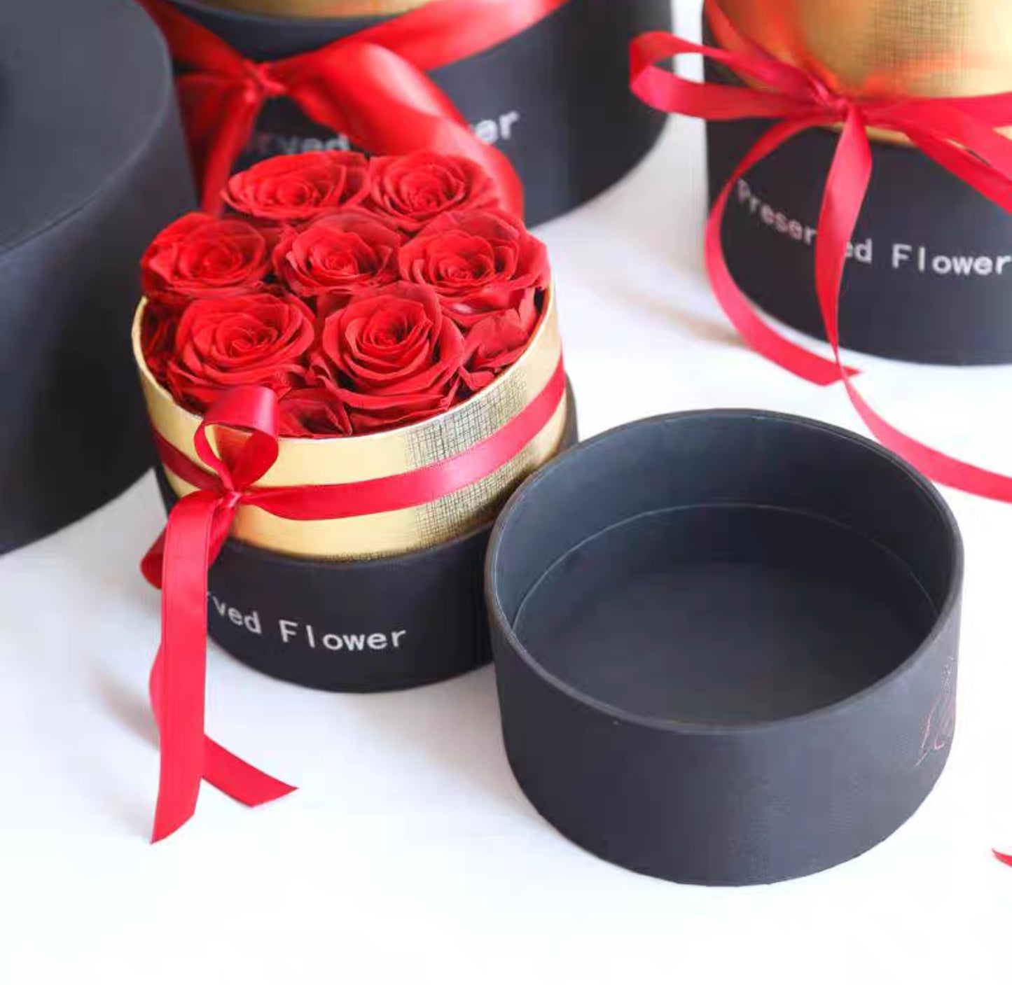 Eternal Flower Bucket Rose Bouquet Gift Box