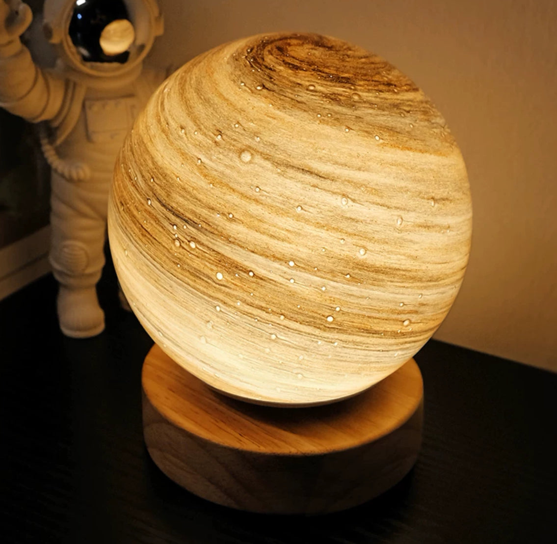 Starry Sky Glass LED Night Lamp - Enchanting Bedside Decor with Gift Packaging.