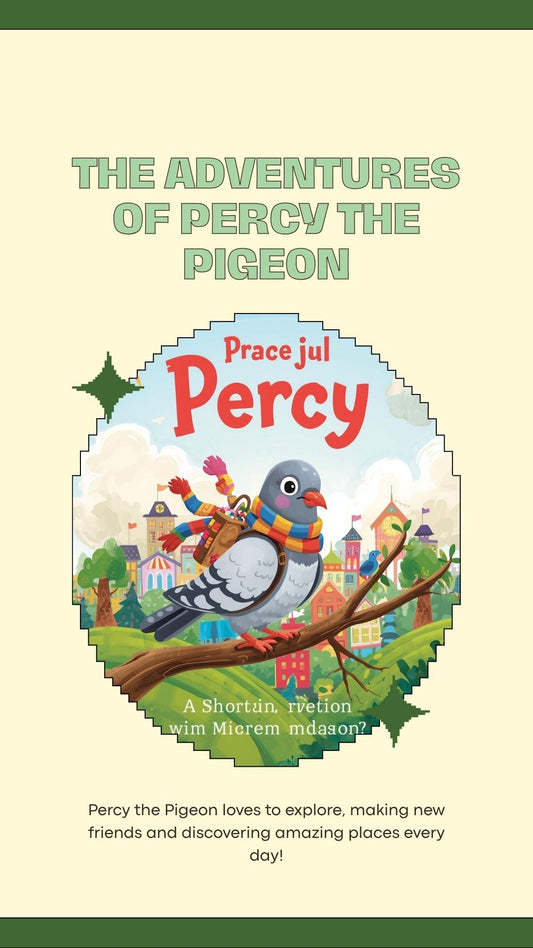 Adventure of Percy the Pigeon Storybook-printable digital downloads