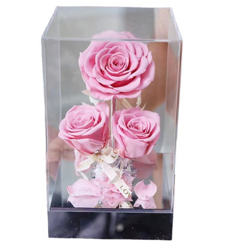 Eternal Dried Floral Rose Gift Box - Bewell Home