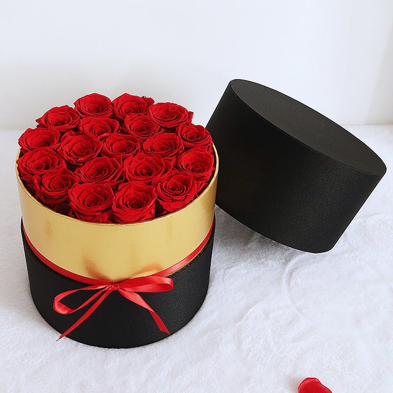 Eternal Flower Bucket Rose Bouquet Gift Box - Bewell Home