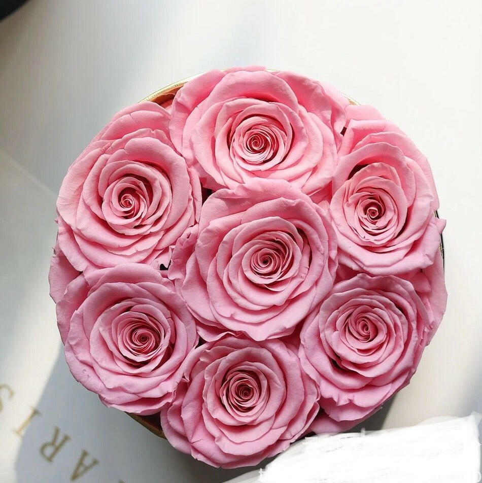 Eternal Flower Bucket Rose Bouquet Gift Box.