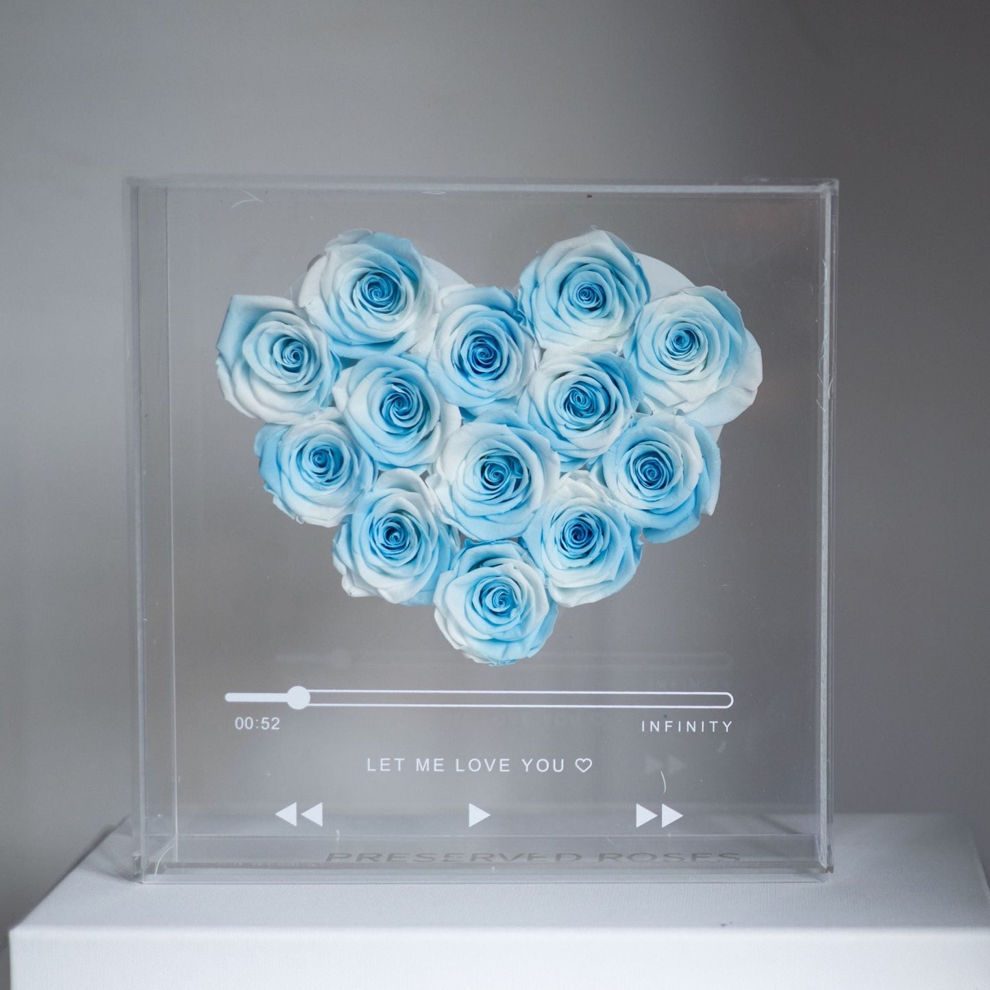 Eternal Flower Rose with Transparent Acrylic Gift Box - Bewell Home