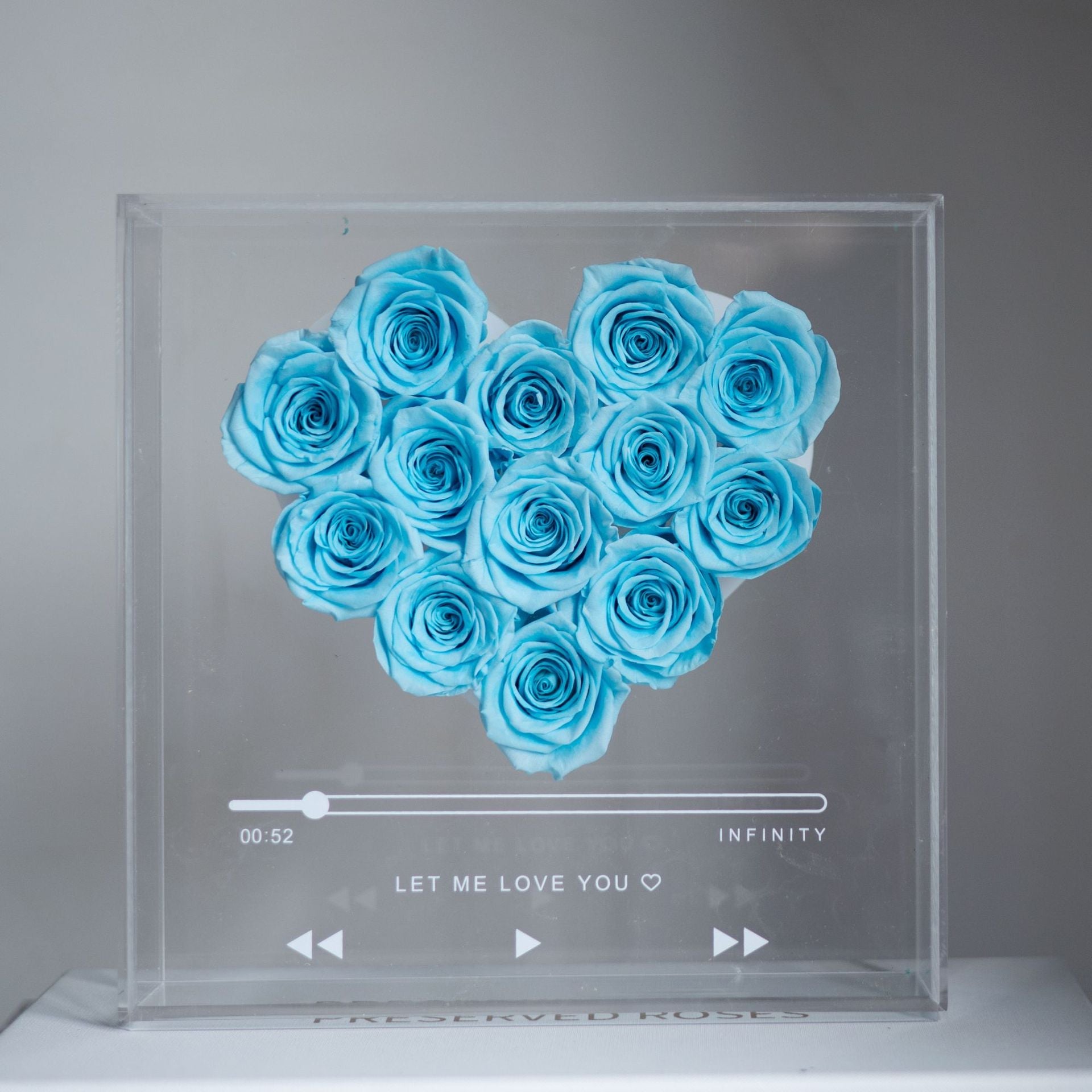 Eternal Flower Rose with Transparent Acrylic Gift Box - Bewell Home