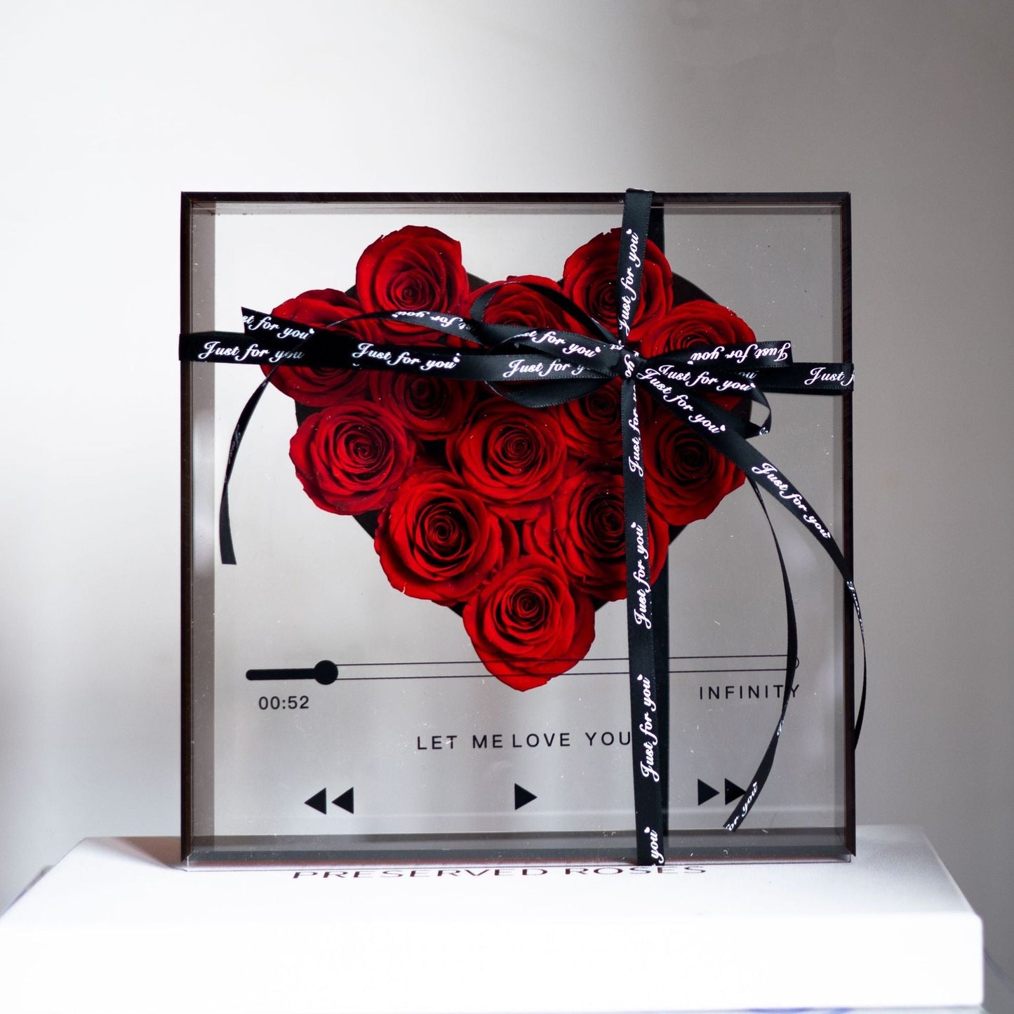 Eternal Flower Rose with Transparent Acrylic Gift Box - Bewell Home