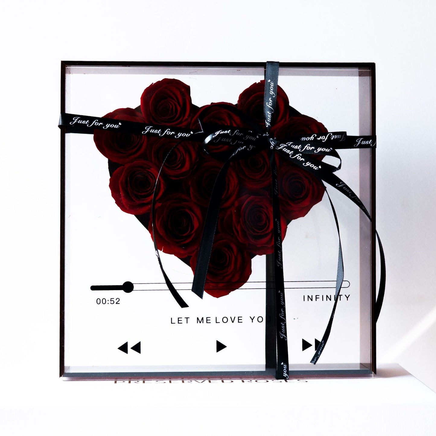 Eternal Flower Rose with Transparent Acrylic Gift Box - Bewell Home